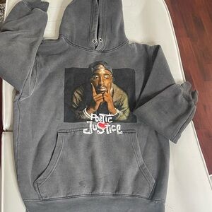 Vintage Gray Poetic Justice Hoodie